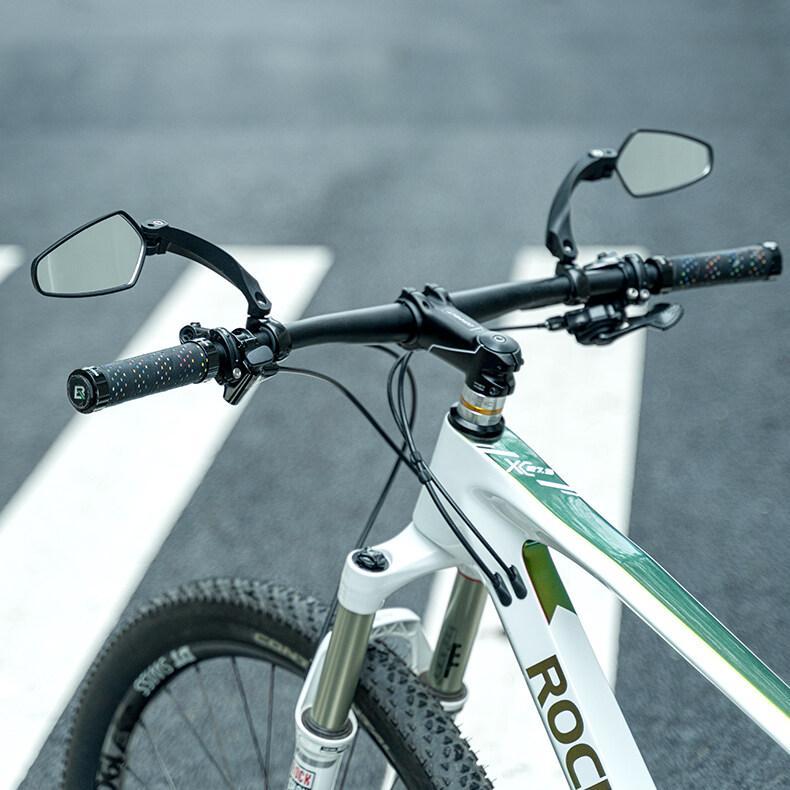 ROCKBROS Bicycle Handlebar Rear View Mirror Bike Cycling Wide Range Backsight Reflector Adjustable Left Right Bike Mirror