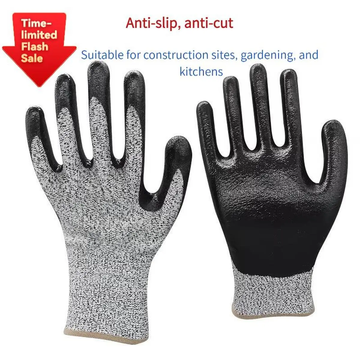 Limited Time Clearance Anti-Slip, Anti-Cut, Wear-Resistant Work Gloves with Chainsaw Protection, Ideal for Construction Sites, Gardening