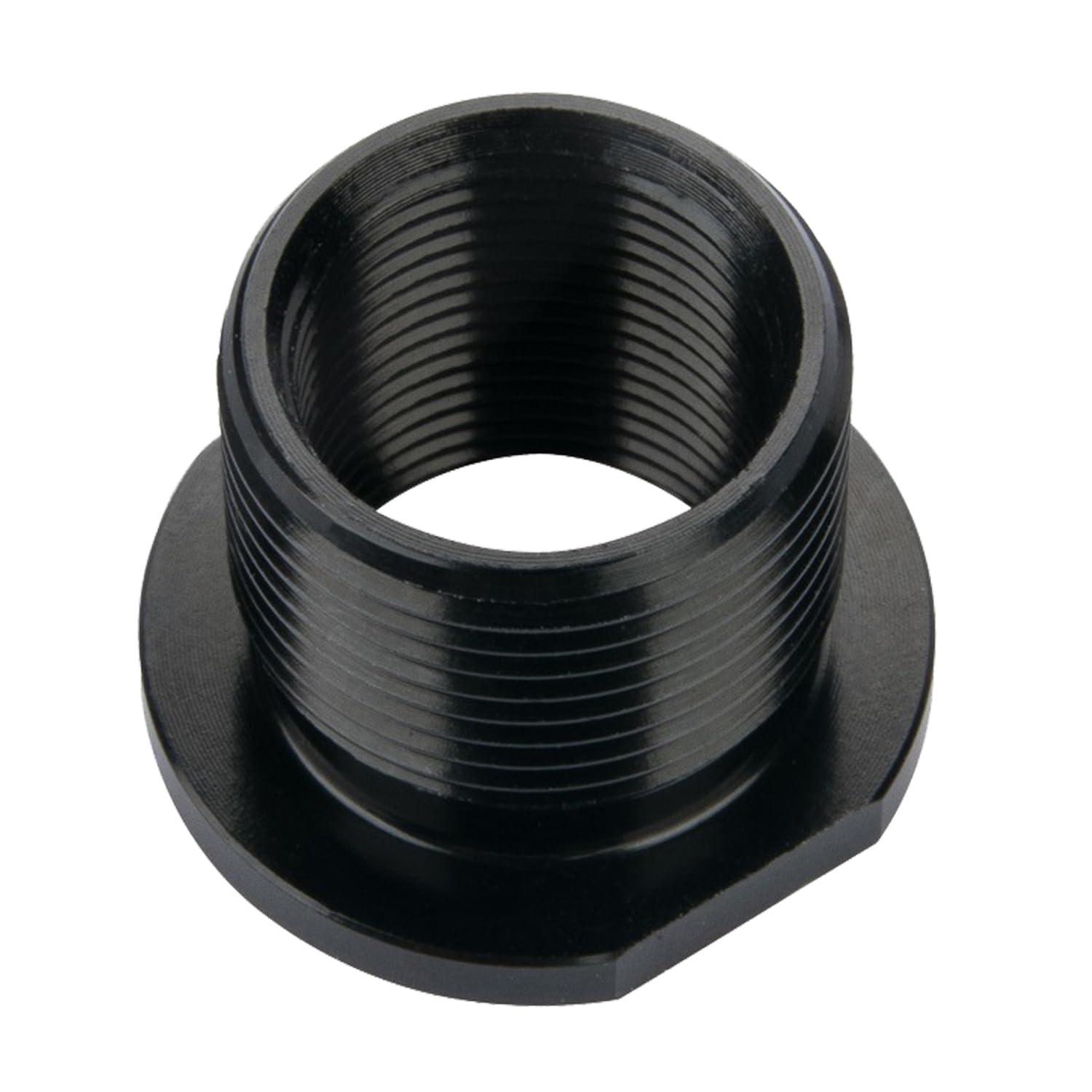 2 Pack 1/2 X 28 to 5/8 X 24 Thread Converter with Crush Washer, Ideal for Plumbing and DIY, Aluminum Fuel Filter Adapter Fittings