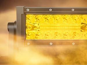 Nilight Amber Led Light Bar 22Inch 480W Triple Row Flood Spot Combo Waterproof Off Road Driving Lighting with Off-Road Wiring Harness for Boat Trucks Pickup SUV ATV UTV  Car Accessories Vehicle  dealsforyoudays