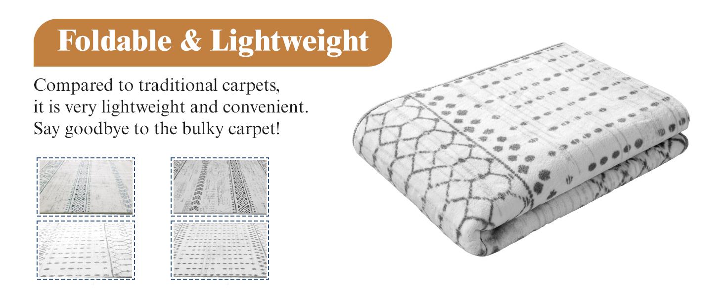 Sonoro Kate Premium Boho Rug – Soft, Washable, Non-Slip, Stain-Resistant Carpet for Living Room & Bedroom.