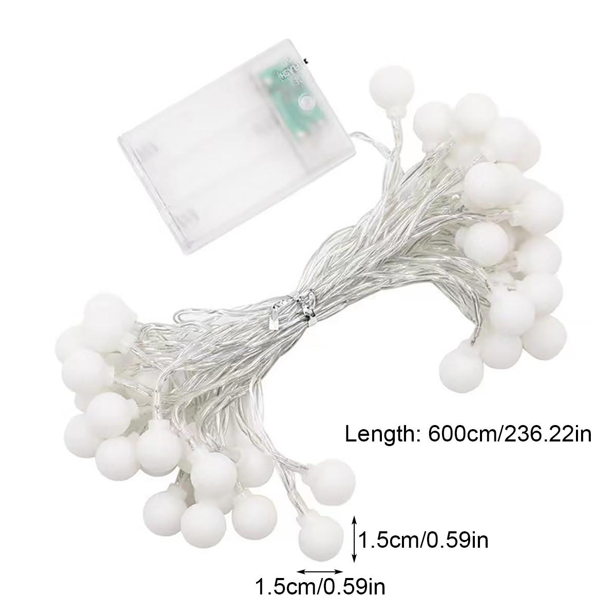 1Pack LED Colored Spherical Light Strings | Frosted Small Sphere Fairy Lights, Battery-Powered (Batteries Not Included), Ideal for Bedroom, Living Room, Cabinet, Curtain, Desk, Wedding, Decoration, Perfect for Christmas, Thanksgiving, Easter