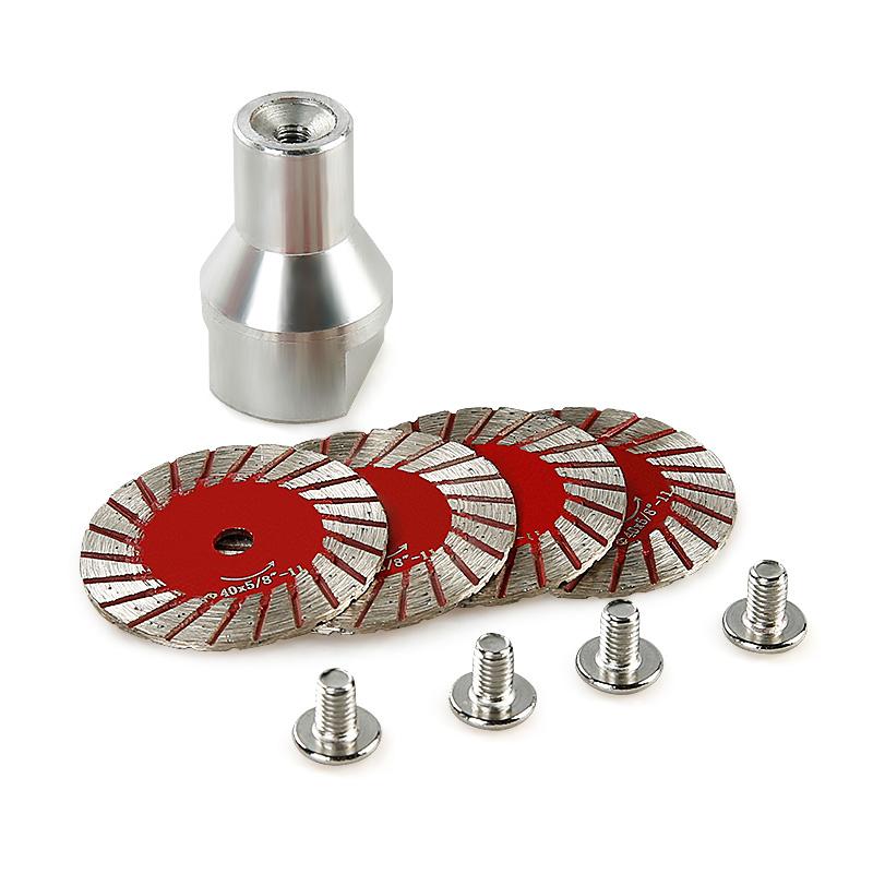 LOZLIN 3PCS/5PCS 1.57"(40MM) Diamond Saw Blades for Granite, Marble, Sandstone, Tombstone & Stone - Angle Grinder Tool for Carving, Lettering in Masonry & DIY