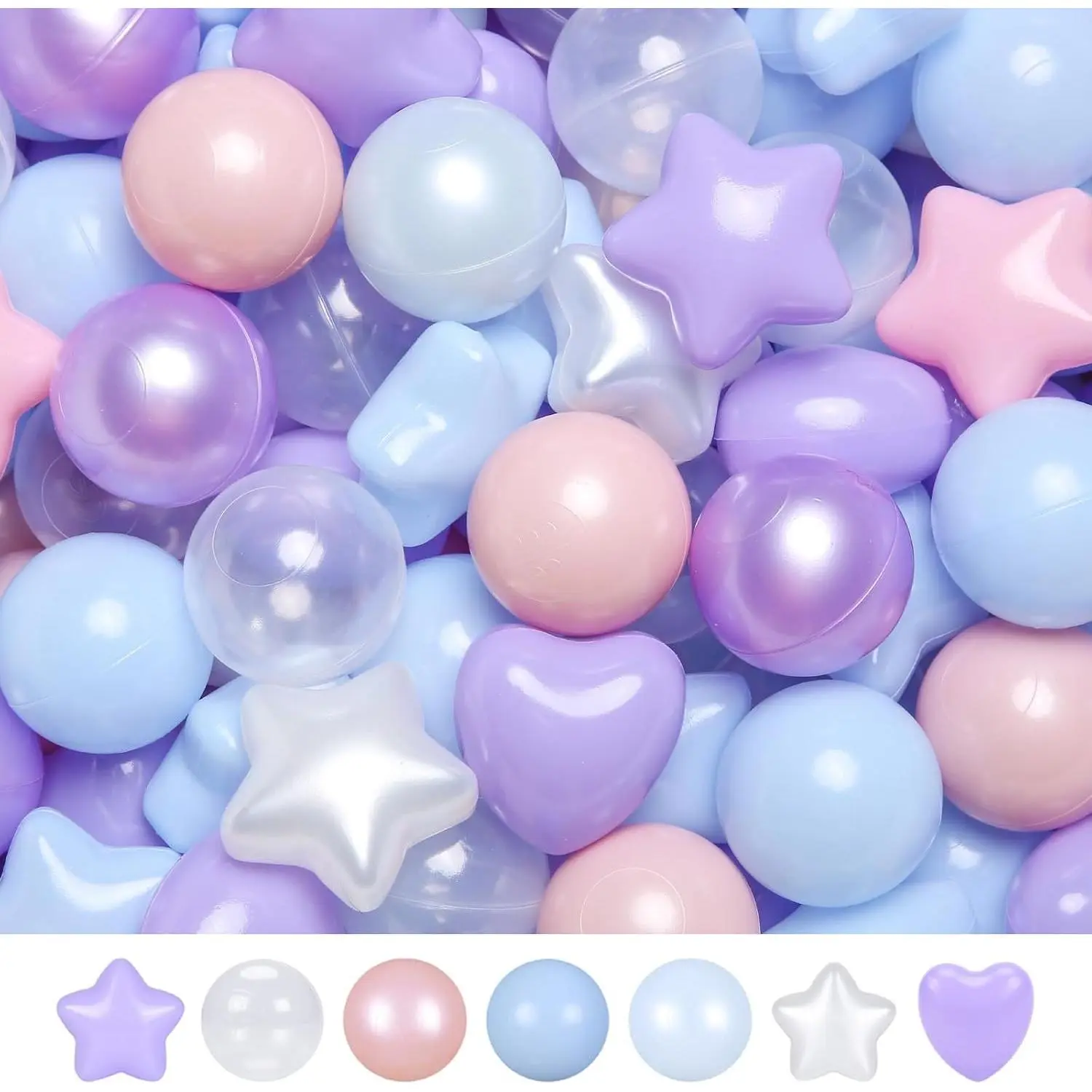 Blue Pink Purple White