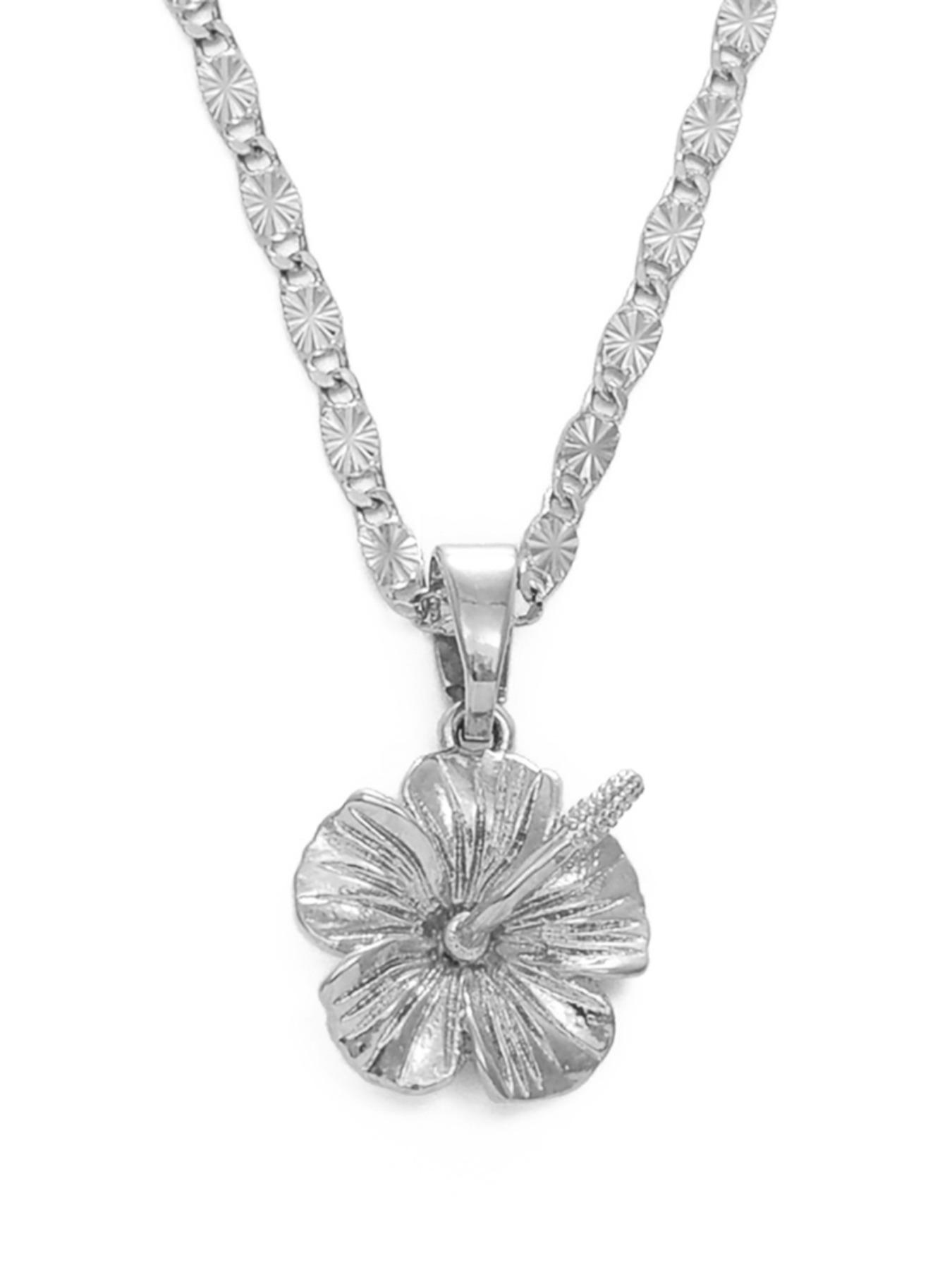1pc Hawaiian Hibiscus Flower Pendant Necklace Marshallese Puerto Rico Guam Micronesia Pohnpei Jewelry Boho Style Jewelry Wedding Gifts