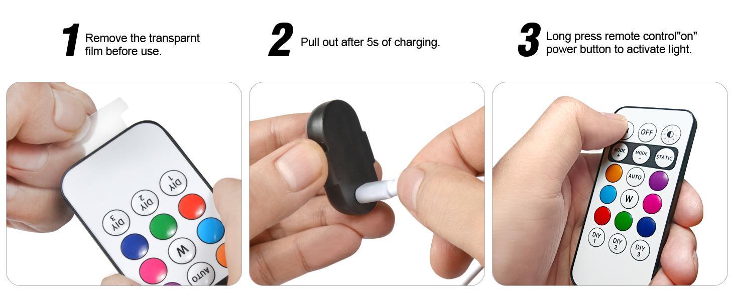 6 Pack RGB LED Strobe Lights with Remote Control - Multiple Lighting Modes USB Rechargeable Wireless Flash Warning Light for Car Motorcycle Drone Bike Boat Aircraft Airplane Truck Accessories, Car Exterior Anti-Collision Decorative Signal Lamp for Night