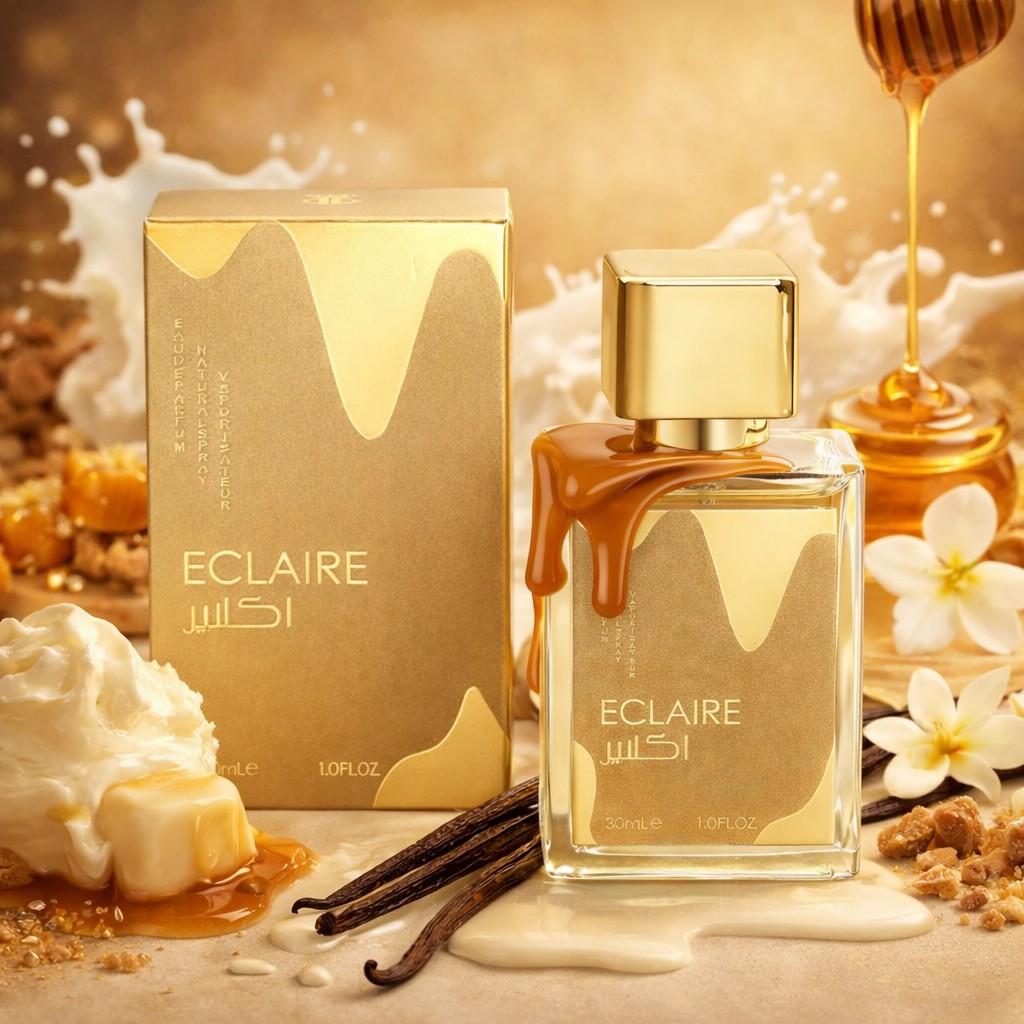 Eclaire Vanilla Perfume 30ML, Long Lasting Sweet Creamy Highly Scented Fragrance for Women, Premium Quality Gourmand Vanilla Scented Spray, Ideal Gift Choice