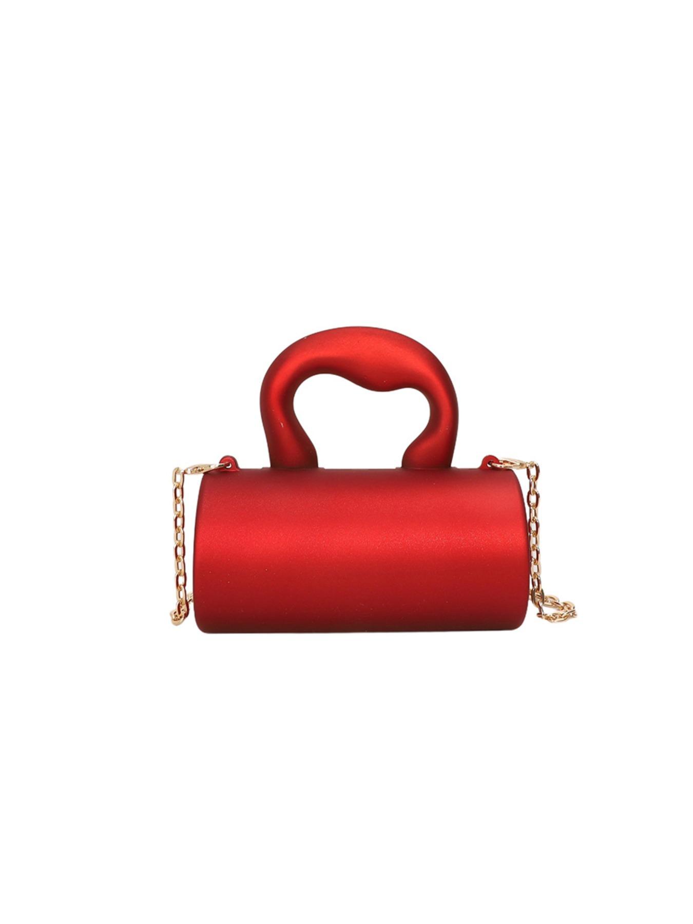 Acrylic Plain Magnetic Closure Mini Evening Bag, Fashion Chain Handbag Crossbody Clutch for Women, Perfect for Parties and Dates