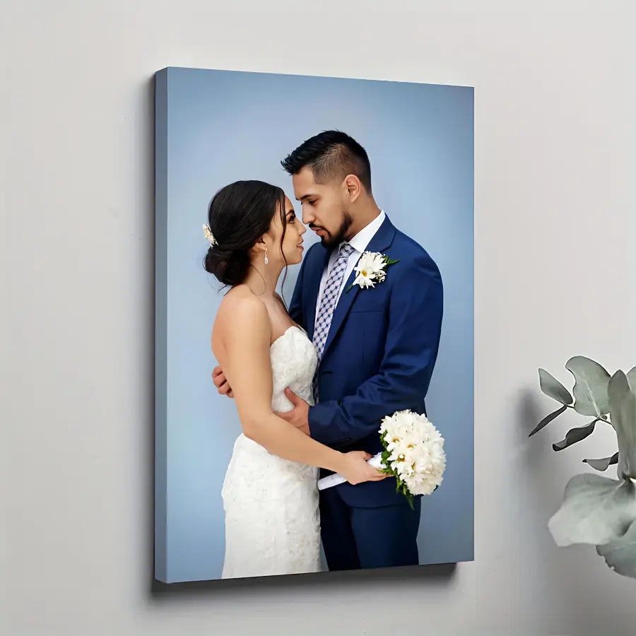 2D Flat, Personalized Custom Photo Canvas Prints - Wrap-Around Frame Suitable for Weddings, Anniversaries, Family & Pet Portraits - High-Quality Durable Indoor/Outdoor Wall Decor for Home, Office - Upload Your Own Picture Gift, 2D Flat, for Halloween