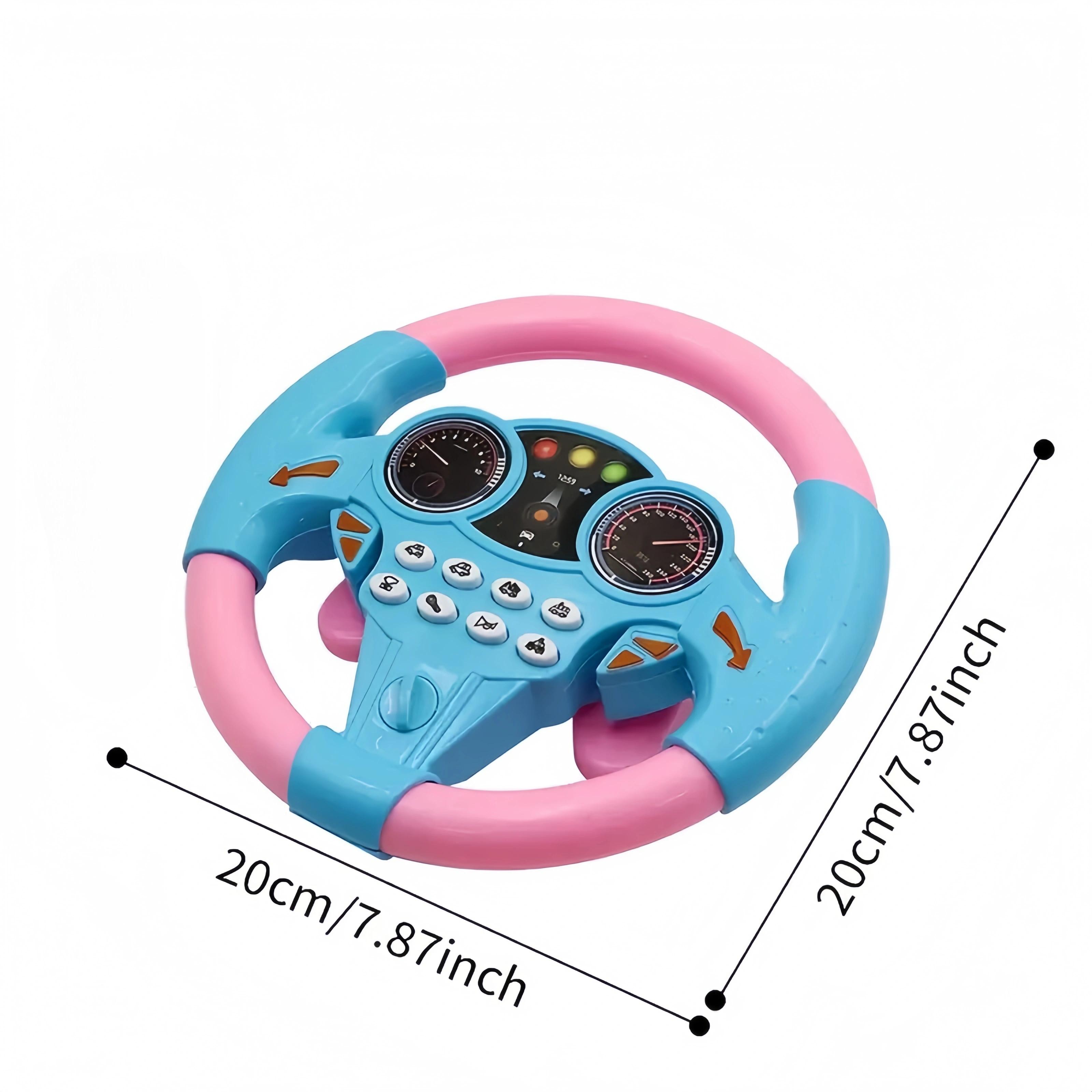 Simulated Driving Controller, Portable Simulated Driving Steering Wheel Copilot Play Toy, Children's Educational Sounding Toy, Small Steering Wheel Toy Gift, Funny Interactive Driving Wheel with Music Steering Wheel Toy Driving Games