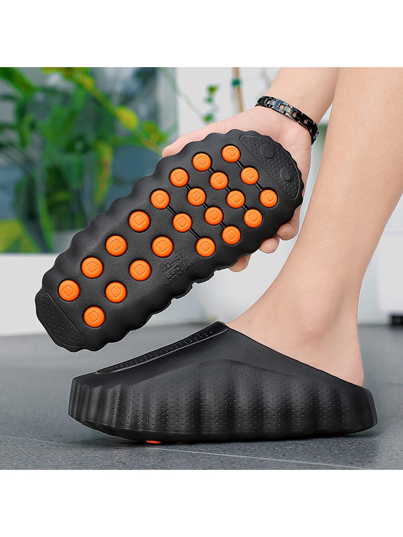 Outdoor Sports Massage Particles Thick Sole Height Increase Anti-Slip Men's Casual Sandals, Quick-Dry, Durable, Odor-Resistant