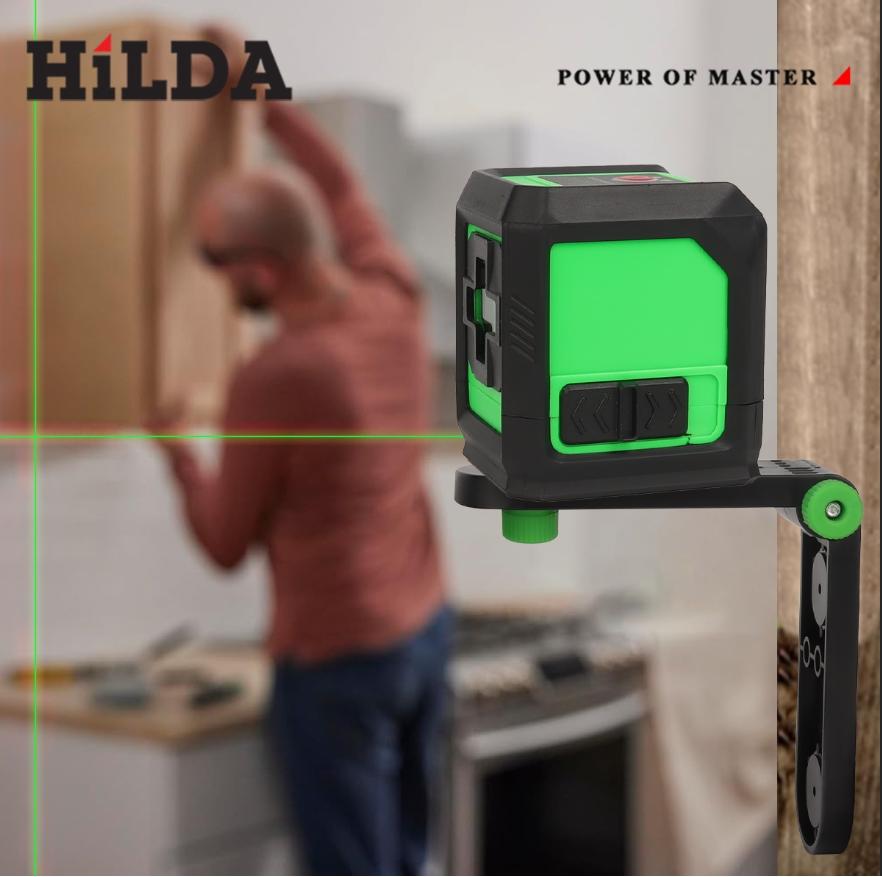 2-line laser level, self leveling laser, high-precision automatic calibration, decoration building tools, universal indoor and outdoor, waterproof and fall-proof, Laser Measuring Tool