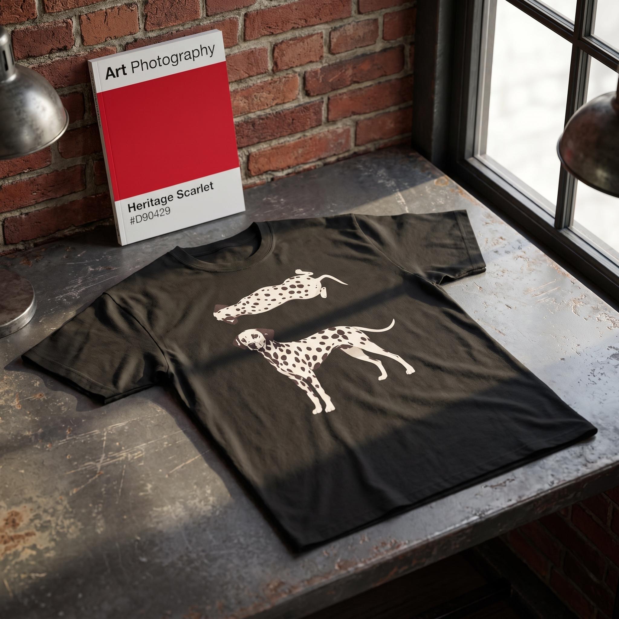 Dalmatian Dog GraphicTee, Trendy Streetwear Shirt, Short Sleeve, Casual Cotton Graphic Tees
