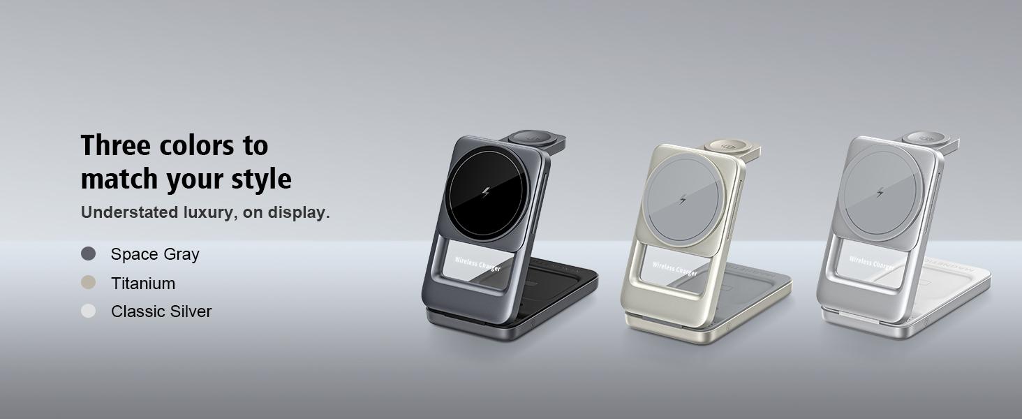 3 in 1 Magnetic Wireless Charging Station Mag-safe Charger Stand Magnetic Charger Dock 15W for iPhone 16 15 14 13 12 Series, For iwatch 3- 10 SE/Ultra, For Air 2-4 Pro, Space-saving, Exquisite Gift 3 in 1 Magnetic Wireless Charging Station Mag-safe Charger Stand Magnetic Charger Dock 15W for iPhone 16 15 14 13 12 Series, For iwatch 3- 10 SE/Ultra, For Air 2-4 Pro, Space-saving, Exquisite Gift