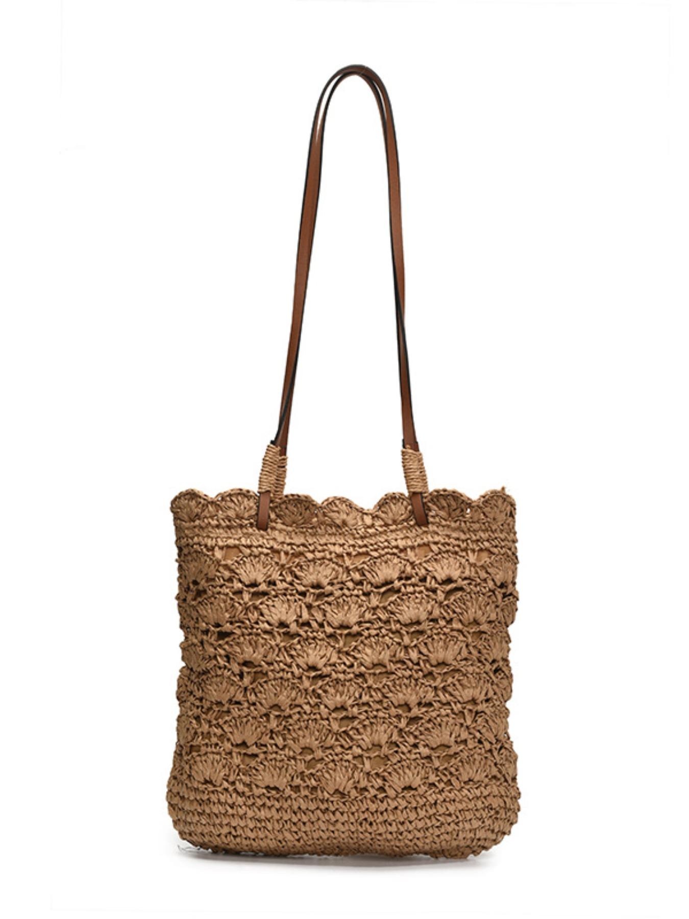 2026 New Spring Fashion Shoulder Bag, Unique Handwoven Straw Basket, Casual Beach Resort Style, Women's Elegant Crossbody Bag