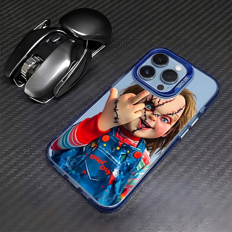 Chucky Creepy Gesture Pattern TPU Phone Case for iPhone 17,16 Pro Max,15,14 Plus,13,12,11,XR,XS & Samsung Galaxy S26,S25 Ultra,S24,S23,S22 Plus,S21 - Stylish, Anti-Drop, Shockproof, Durable with Camera Protection, Dark & Bloody Palette Chucky Creepy Gesture Pattern TPU Phone Case for iPhone 17,16 Pro Max,15,14 Plus,13,12,11,XR,XS & Samsung Galaxy S26,S25 Ultra,S24,S23,S22 Plus,S21 - Stylish, Anti-Drop, Shockproof, Durable with Camera Protection, Dark & Bloody Palette