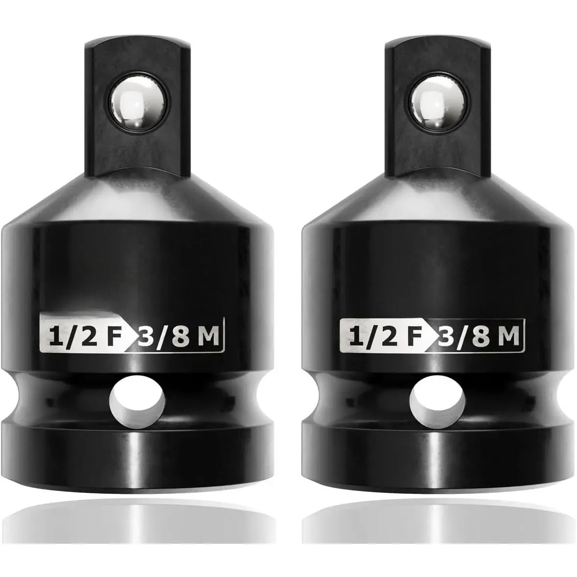2 count 3/8"to 1/2"  Socket Adapter and Reducer Set