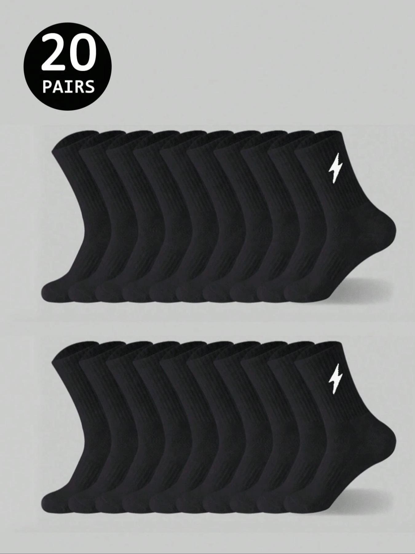 Men's Mid-Calf Socks, Soft Skin-Friendly, Anti-Odor, Non-Slip, Comfortable, Ideal for Running, Fitness, Basketball, Tennis