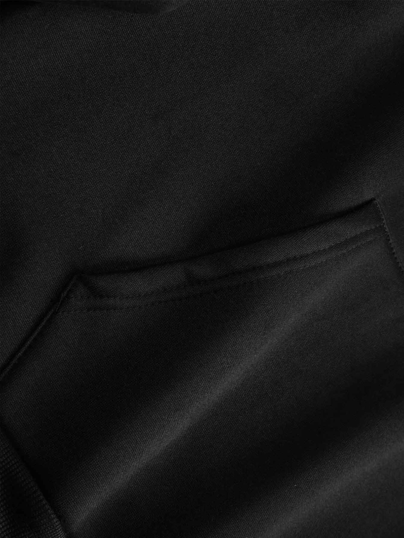 Hell Star Pattern Streetwear Loose Zip Hoodie, Unisex Casual Long Sleeve Sweatshirt, Sporty Warm Fit, Fall & Winter Fashion