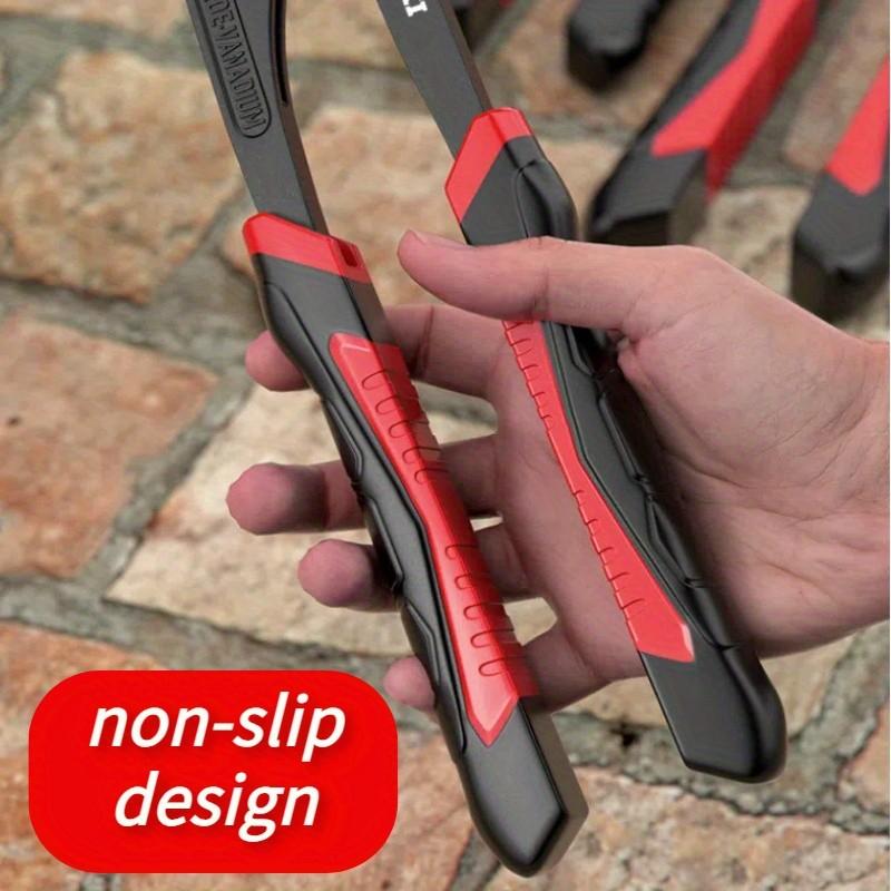 Industrial Grade Chrome Vanadium Steel Multi-Function Tool, Large Mouth Pliers, Dual Color Anti-Slip Handle Wrench, Adjustable Pipe Clamp, Hand Tools, Hardware