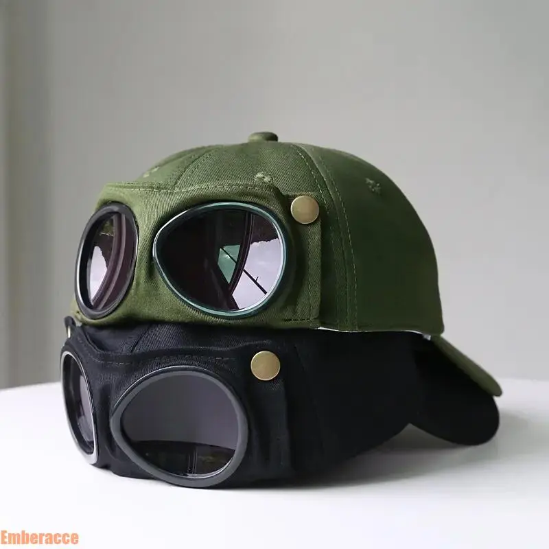 Men's Butterfly Print Pilot Baseball Cap - Korean-Inspired Streetwear Headwear, Trendy Hat, Glasses-Compatible, Curved Visor, Lightweight, Sun Protection, Casual Daily/Outdoor Wear
