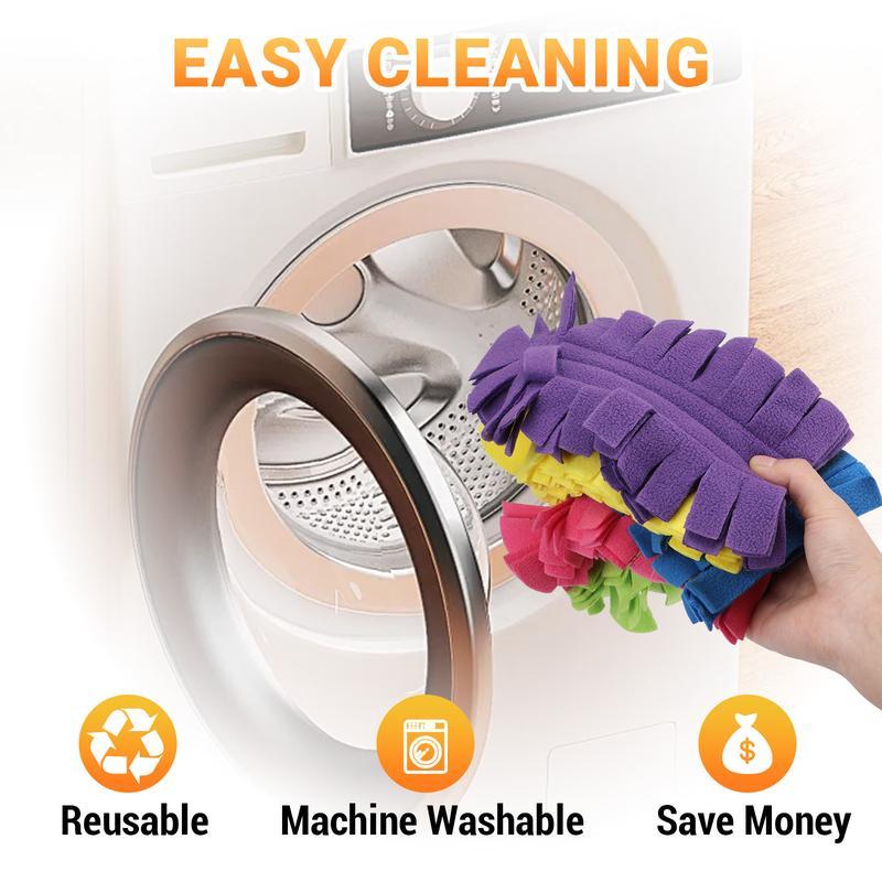 Swiffer Dusting Replacement Kit, Static Dust Brush Refills, Multi-Surface 360° Large Size Cleaner, 4x Microfiber Ceiling Duster, Scent-Free Disposable