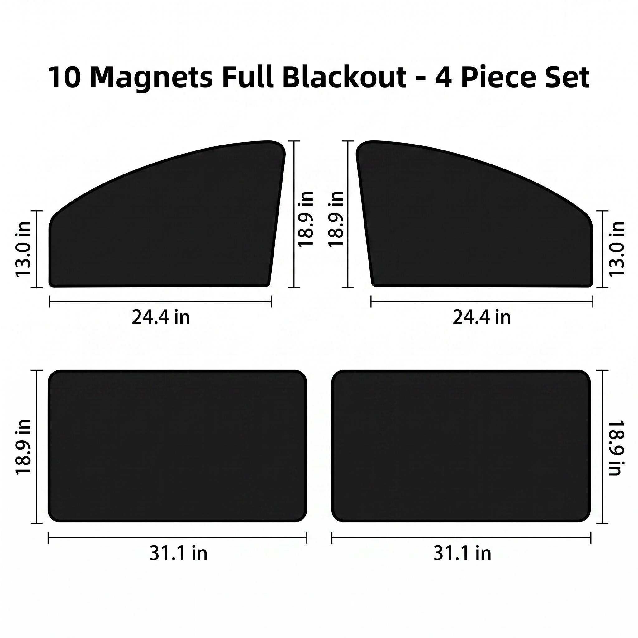 Magnetic Car Side Window Sun Shades for Summer Travel, Foldable UV Protection Car Sunshade, Heat Insulation Easy Install Sun Visor for Road Trip Camping-YY1