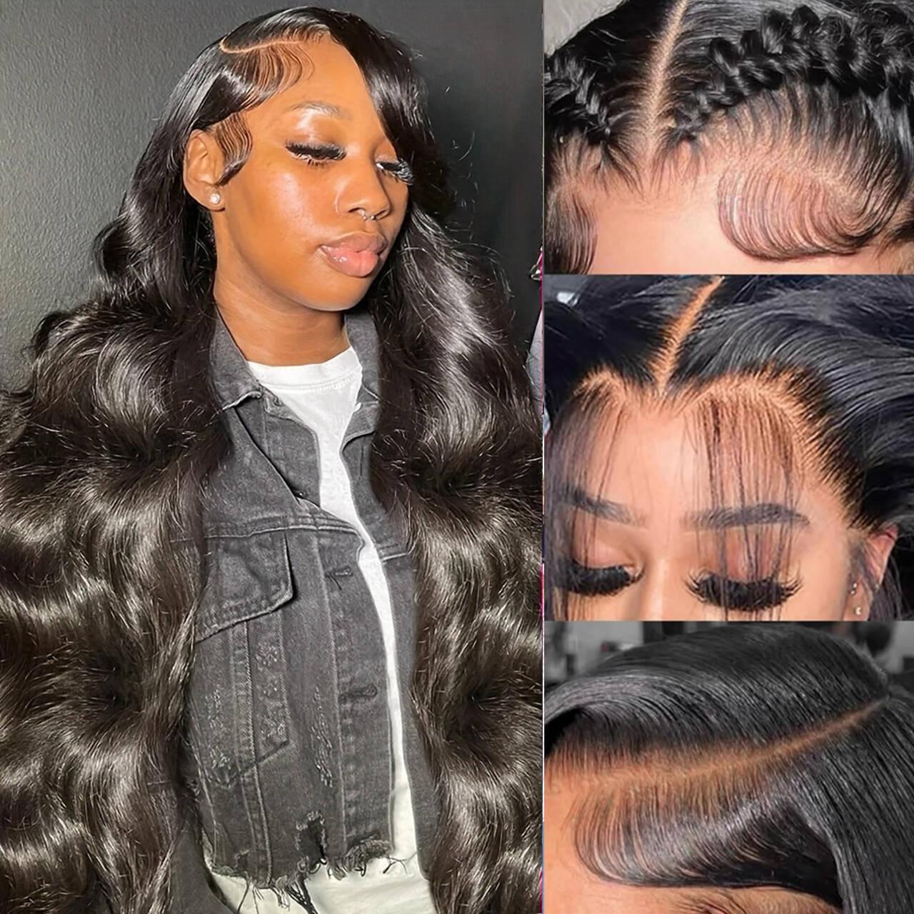 Bling Hair 180% Density 13x6 HD Lace Front Wigs Body Wave 13x4 HD Lace Frontal Wig Human Hair Wigs Pre Plucked For Women