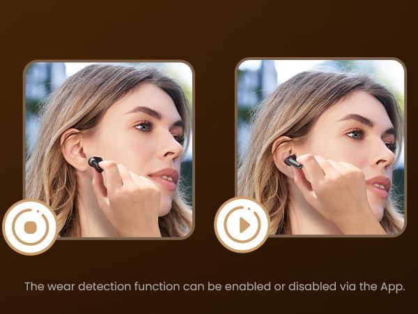 TOZO NC20 Active Noise Cancelling Wireless Earbuds, 80H Playtime IPX8 Waterproof, LDAC Hi-Res Audio, 6 Mics AI Call Clear, Bluetooth 5.3 Headphones with Wireless Charging Case, 32 EQ App