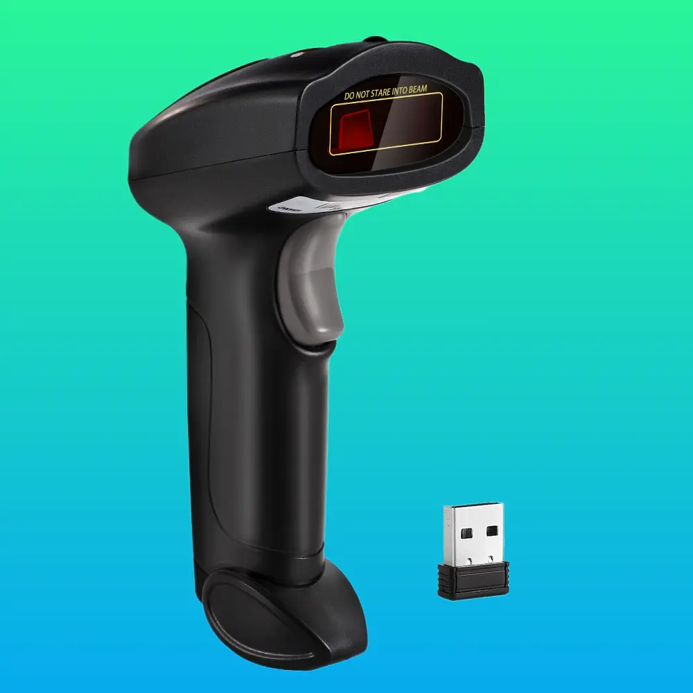 Wired and Wireless Barcode Scanner 1D 2D Code Reader Bluetooth Scan Gun for Supermarket