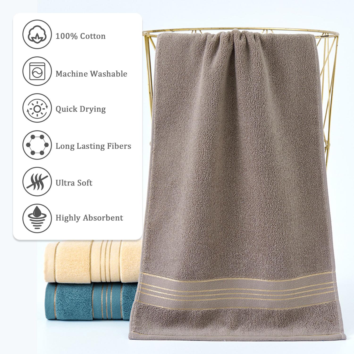 12.59×28.34 inch Pure Cotton Hand Towels, Soft Fluffy Highly Absorbent Skin-Friendly Quick Dry Towels, No Fading No Linting, Multi-use for Bathroom Gym Spa Camping Home Travel Ideal Gift