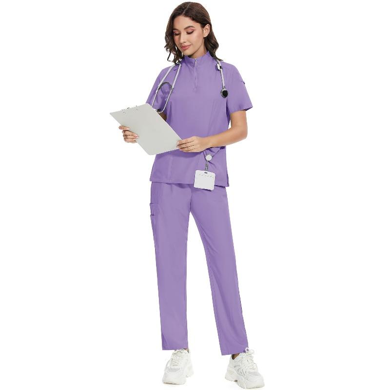 Comfortable leisure care center daily practical work clothes set Female Doctors' and Nurses' Work Uniforms Hospital Uniforms Nurses' Pet Grooming Work Uniforms