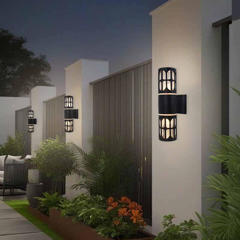 Simple Single/dual Head Rhombus Outdoor Wall Light E27 Socket, Suitable for Courtyard, Terrace, Balcony, Porch, Staircase Lighting