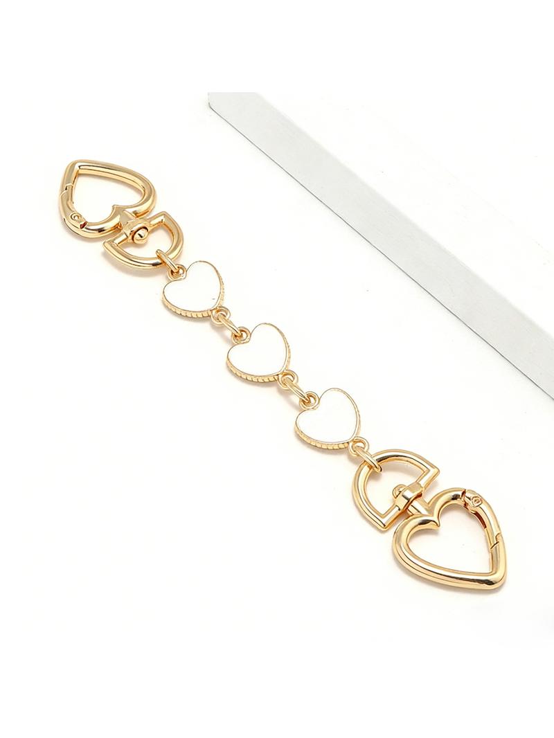 Sweet element decorative accessory, heart-shaped moon shaped chain bag hanging accessory, lightweight and easy to carry, versatile, can be carried around, can be used as a keychain, and can extend the length of the bag shoulder strap, Bag Charms