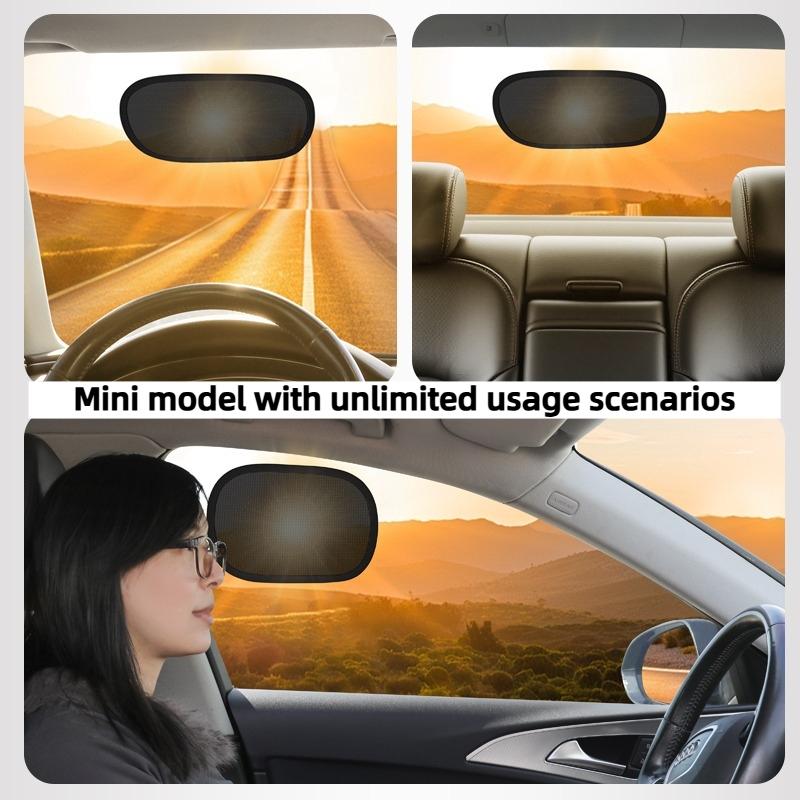 Two-piece mini-sunshade electrostatic film for summer car leaves no trace, and side window sunshade for summer car