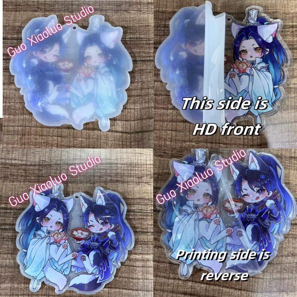 Fans Gifts Anime HD Figures Yun Zeno Jaeha Sinha Kija Hak Yona Pukkyu Ver Acrylic Keychain pendant Ornament Collection About 6cm