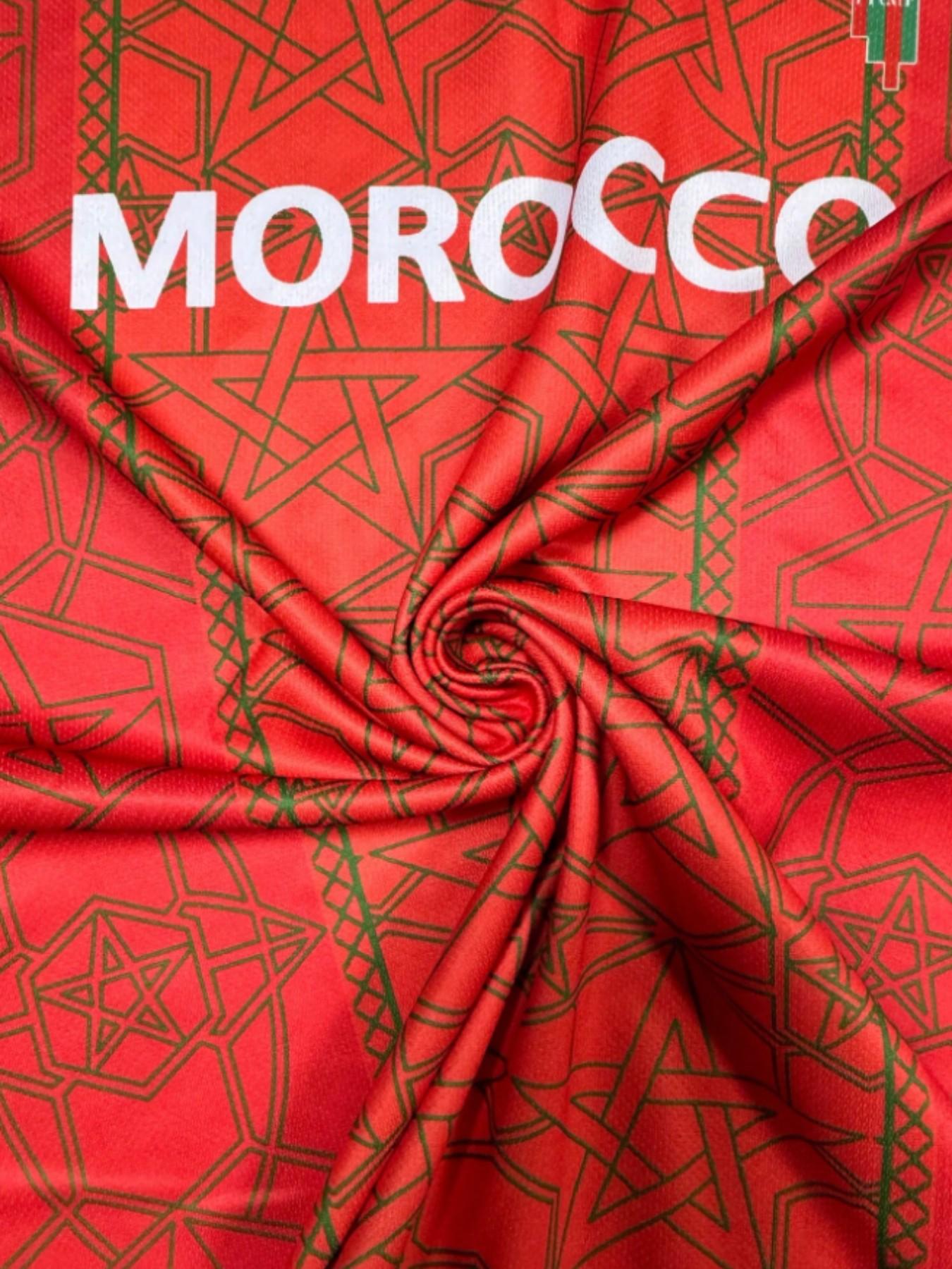 Moroccan men's football jersey, football sports shirt, and outdoor fitness running football T-shirt, suitable for football training matches, football enthusiasts, and men's gifts for the World Cup