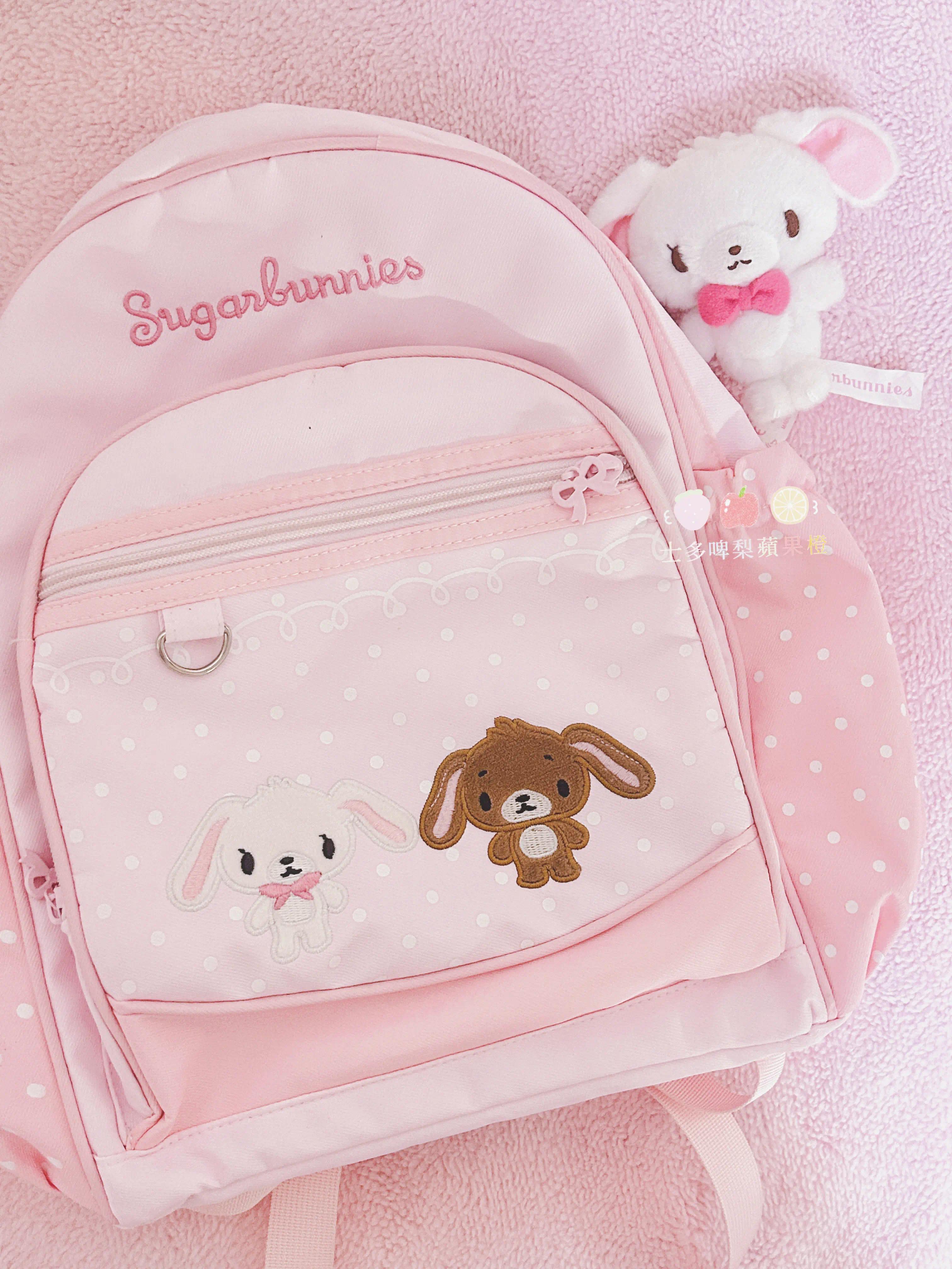 37cm Sugarbunnies Pink Backpack Large Capacity Multi-Layer Storage Travel Take Bag  Anime Student Rewards Girl Birthday Gift Toy