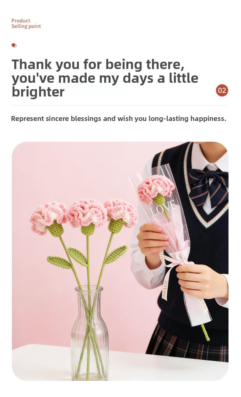 Gifts for Mom from Daughter Son - Cute Mothers Day, Birthday Gifts for Moms- Mother's Day Handmade Bouquet Sunflower Handmade Knitted Flower