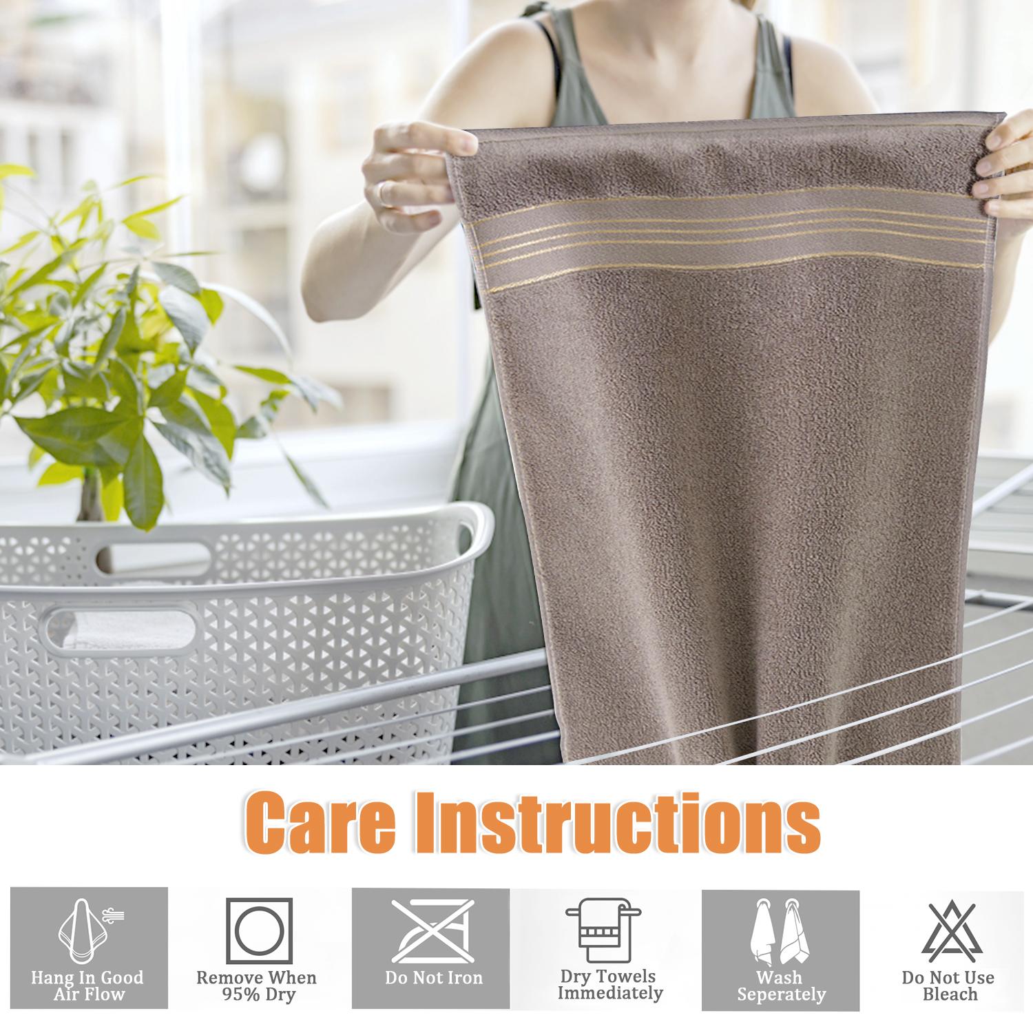 12.59×28.34 inch Pure Cotton Hand Towels, Soft Fluffy Highly Absorbent Skin-Friendly Quick Dry Towels, No Fading No Linting, Multi-use for Bathroom Gym Spa Camping Home Travel Ideal Gift