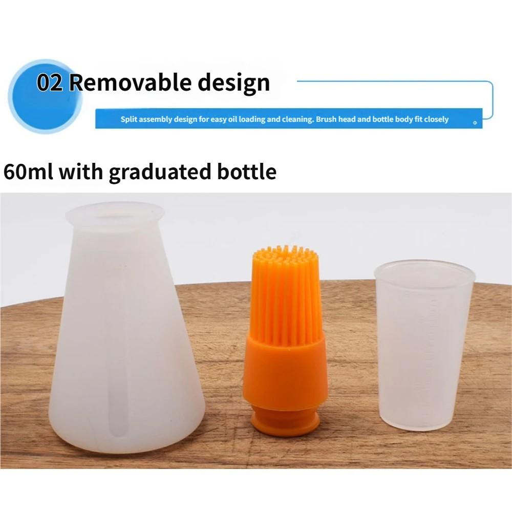 1pc High-Temperature Oil Control Brush, Precision Kitchen Tool, BBQ Grill Brush, Non-Stick Pan Oil Remover, Camping Party Essential