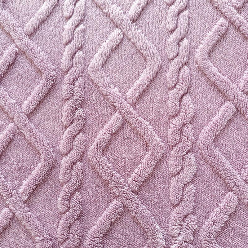 King Queen Size Diamond Pattern Bed Sheet Set, Soft Washable Fabric, Deep Pocket Design, Includes 1 Fitted Sheet and 2 Pillowcases #GLOBAL PICKS