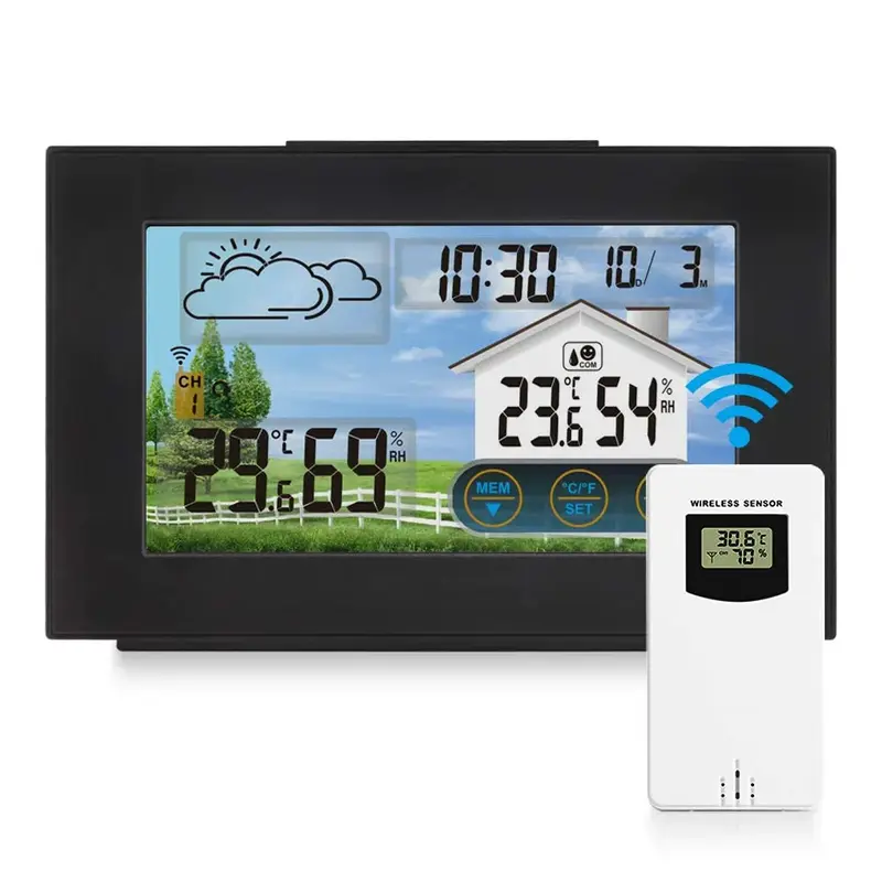 Wireless Weather Station with Outdoor Indoor Sensor, Digital Thermometer