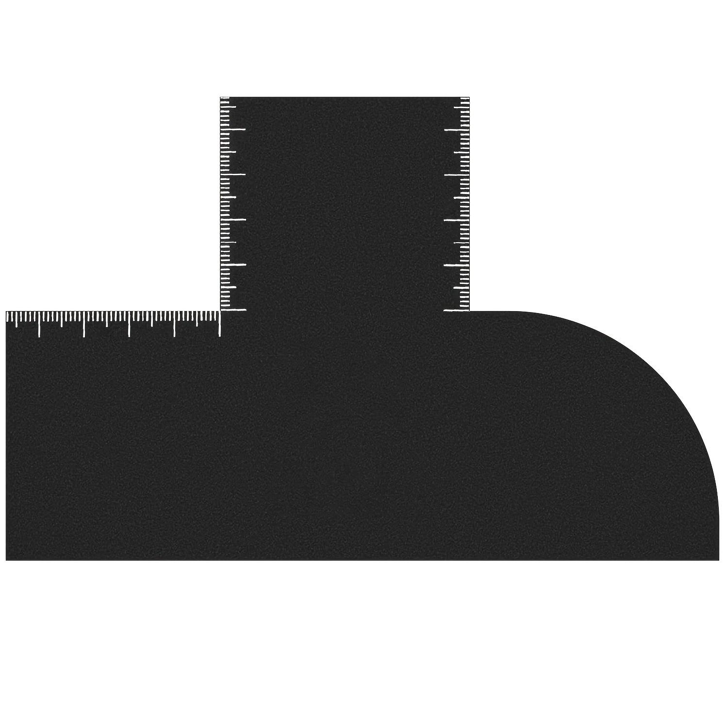 T-Shaped Hair Cutting Guide Template, Professional Barber Hairline Shaper Ruler, DIY Haircut Stencil for Men's Fade & Beard Lineup, Salon Home Hair Styling Tool