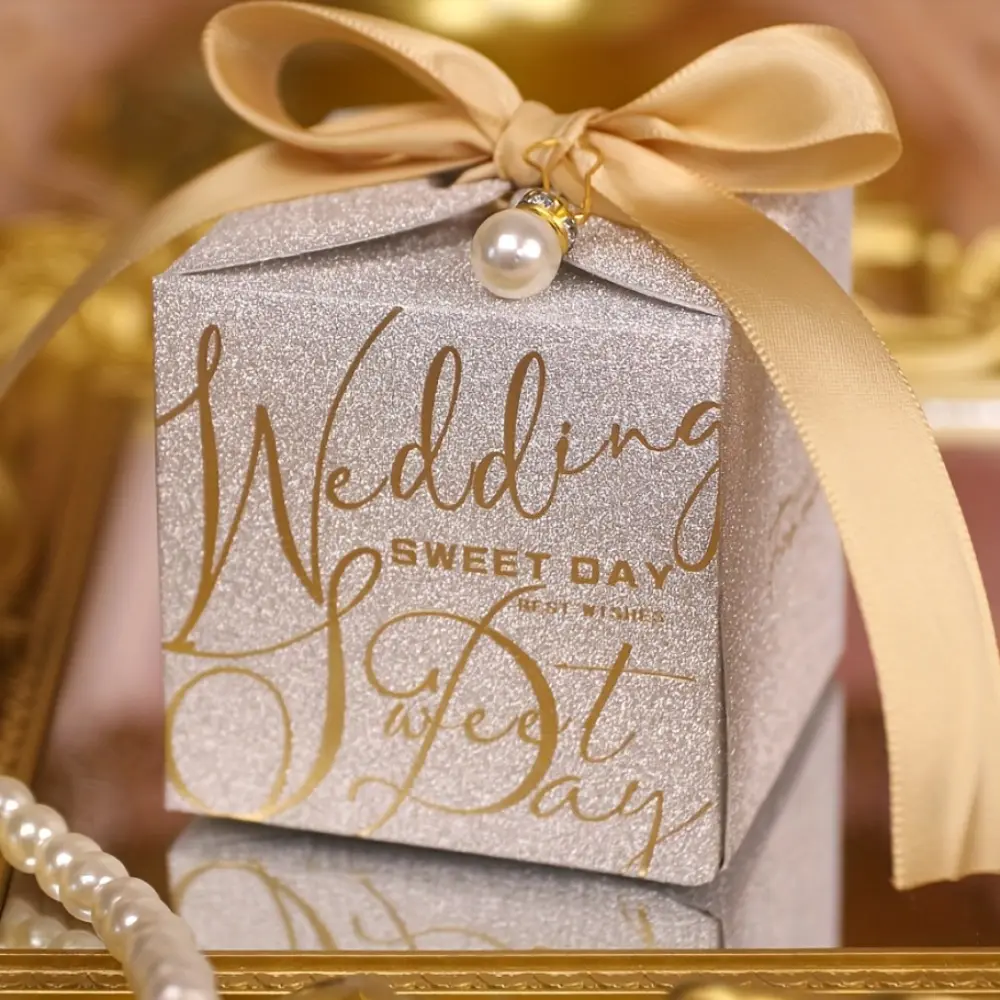 [Golden Silver Glitter Boxes] Gift For Her/Him Exquisite Gift Box 25pcs of Golden And Silver Glitter Boxes