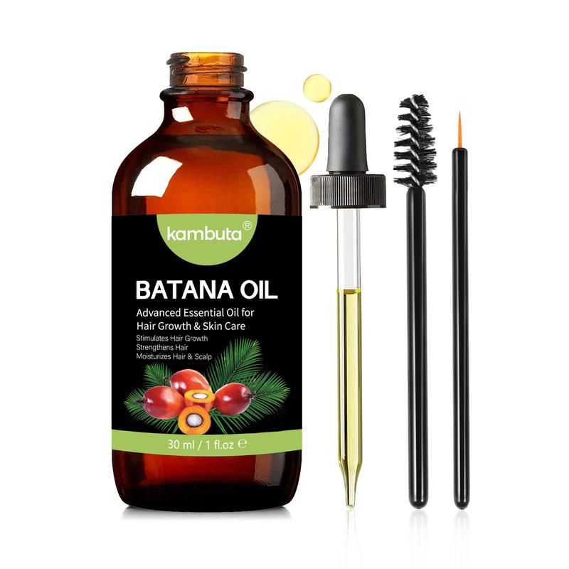 Kambuta Batana Oil Hair Care Essence 100% Organic Essential Oil for Hair Growth Protection Moisturizing & Thickening Regrowth Formula with Rosemary Biotin for Men & Women 30ml Hairgrowthproducts Hairgrowthoil
