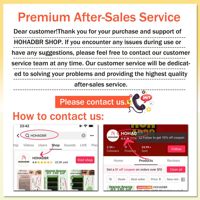 HOHADBR  Lashes  Kit  Lash Extension Kit D Curl Eyelash Extensions with Waterproof Lash Bond and Seal Waterproof Tweezers,Volume Lash  Thick 10-18MM Cluster Lashes Makeup Cosmetic Cosmetic Cosmetic