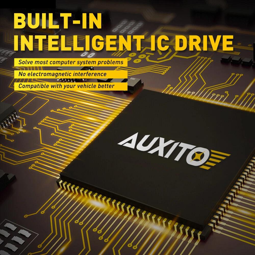 AUXITO Combo 2 H4 9003 LED Headlight Kit Bulbs High Low Beam Super White 10000LM