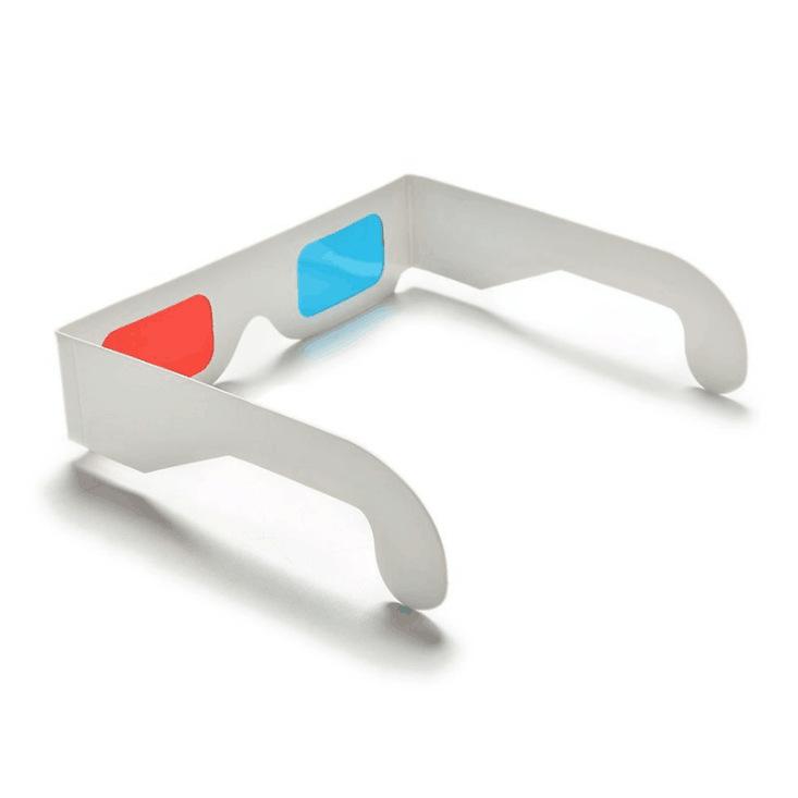 Creative Paper 3D Glasses with Blue Lenses, Special for Movie Viewing, Kids Party Photo Props, Fun and Unique Accessories