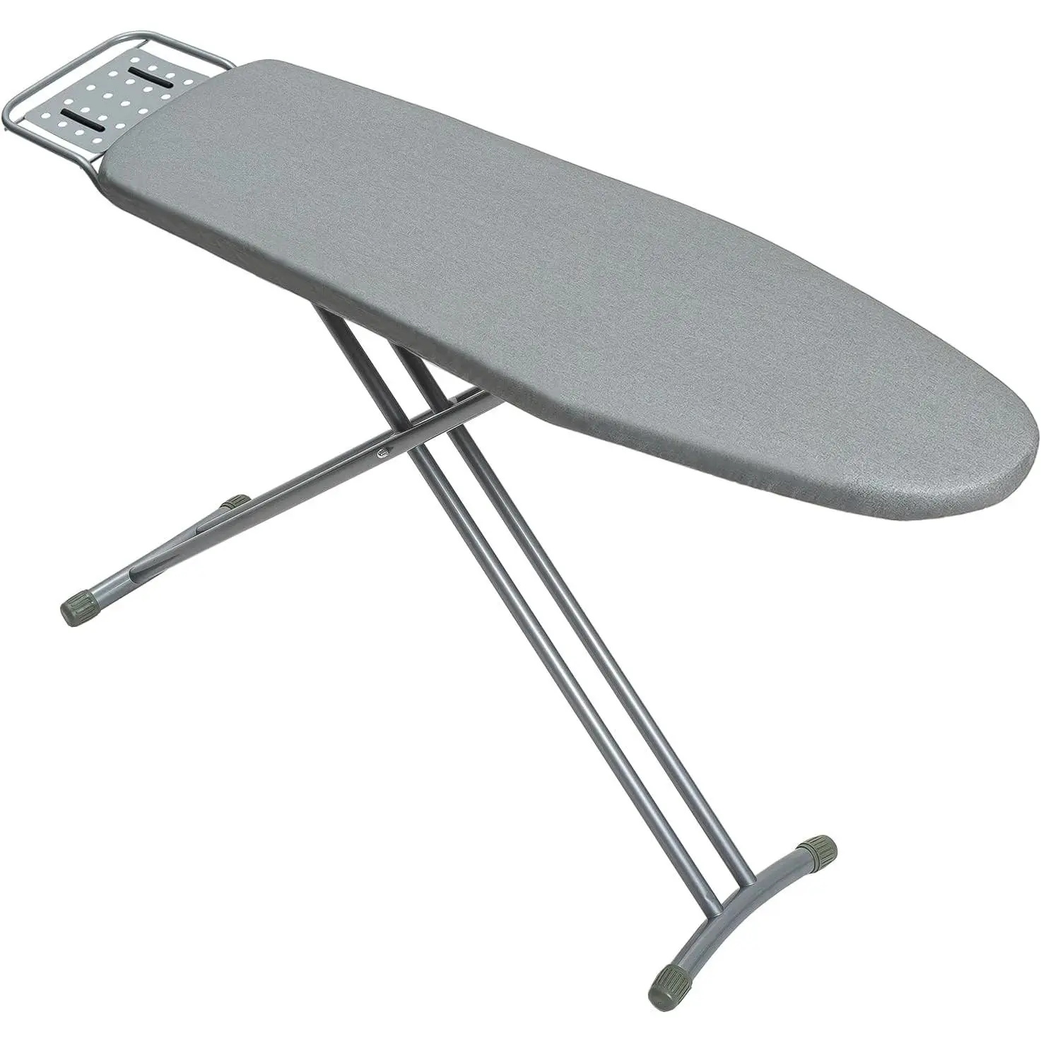 Ironing Board Full Size 43"x13" Silver Heavy Duty Sturdy Iron Board with Iron Rest, Heat Resistant Cover, Ultra Thick Padding, Height Adjustable